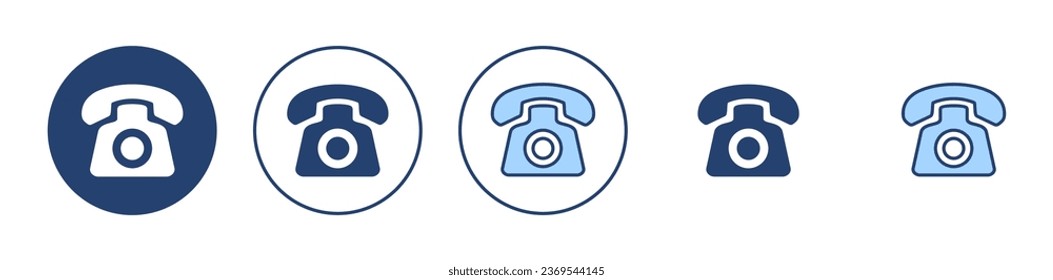 Telephone icon vector. phone sign and symbol