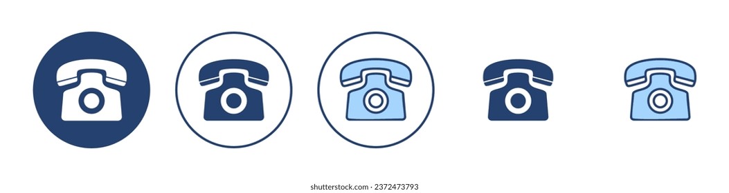 Telephone icon vector. phone sign and symbol