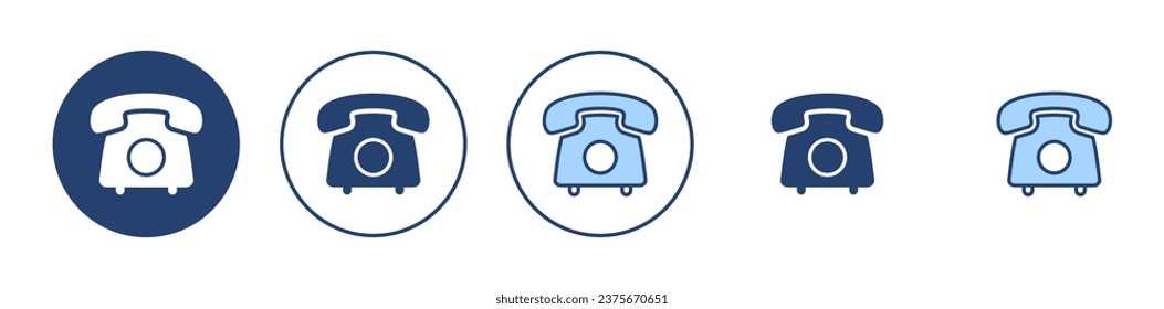 Telephone icon vector. phone sign and symbol