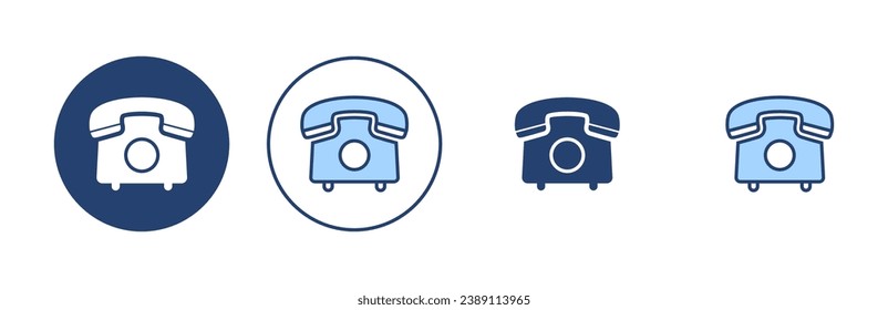 Telephone icon vector. phone sign and symbol