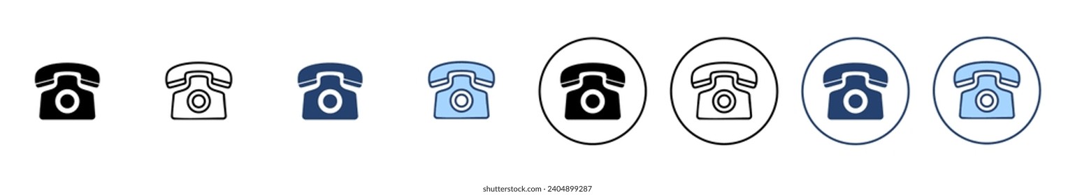 Telephone icon vector. phone sign and symbol