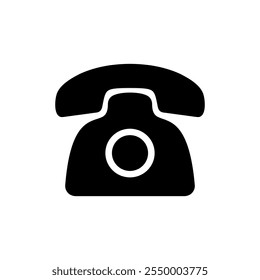 Telephone icon vector. phone sign and symbol