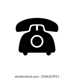 Telephone icon vector. phone sign and symbol