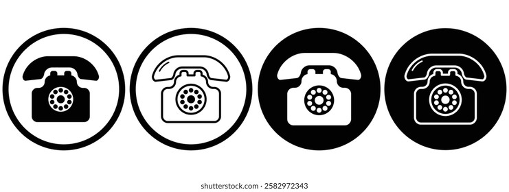 Telephone icon, vector set. Phone icon set, vector, silhouette. Contact us, symbol, sign, logo vector. Cell phone pictogram communication icon. smartphone, land phone. Phone call icon. Design eps 10