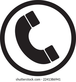vector de icono telefónico. icono del teléfono de forma
