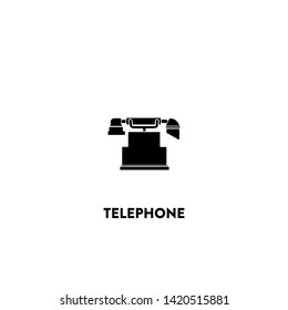 telephone icon vector. telephone sign on white background. telephone icon for web and app