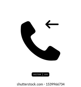 Telephone Icon vector - Sign or Symbol