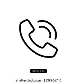 Telephone Icon vector - Sign or Symbol