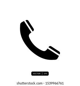 Telephone Icon vector - Sign or Symbol