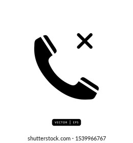 Telephone Icon vector - Sign or Symbol