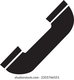 Telephone Icon Vector Template Black and White