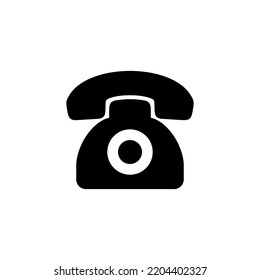 Telephone icon vector for web and mobile app. phone sign and symbol