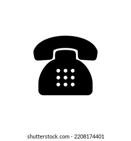 Telephone icon vector for web and mobile app. phone sign and symbol