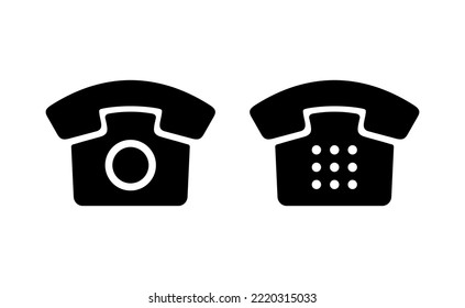 Telephone icon vector for web and mobile app. phone sign and symbol