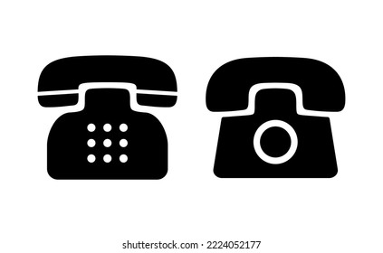 Vector de iconos de teléfono para aplicaciones web y móviles. signo de teléfono y símbolo