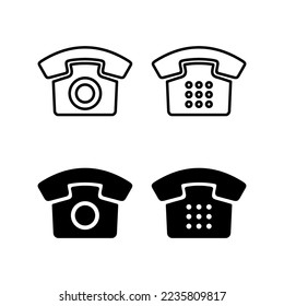 Vector de iconos de teléfono para aplicaciones web y móviles. signo de teléfono y símbolo
