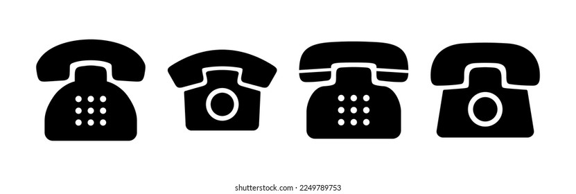 Telephone icon vector for web and mobile app. phone sign and symbol