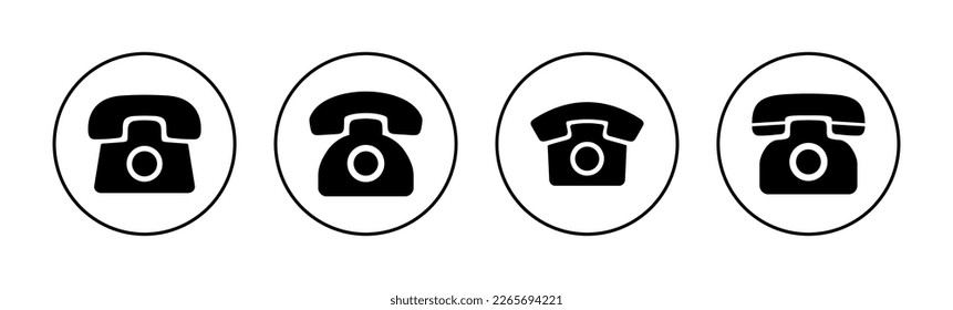 Telephone icon vector for web and mobile app. phone sign and symbol
