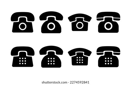 Telephone icon vector for web and mobile app. phone sign and symbol