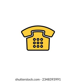 Vector de iconos de teléfono para aplicaciones web y móviles. signo de teléfono y símbolo