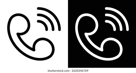Vetor de ícone de telefone para aplicativo móvel e Web. Símbolo isolado.