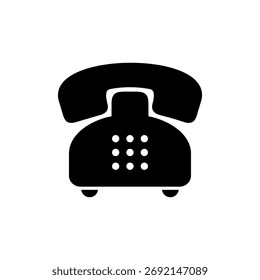 Telephone icon vector for web and mobile app. phone sign and symbol