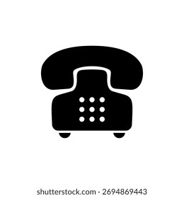 Telephone icon vector for web and mobile app. phone sign and symbol