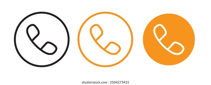 Telephone icon web design in vector