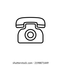 Telephone icon for web and mobile app. phone sign and symbol