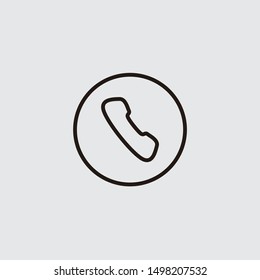 telephone icon for website design and mobile  app development