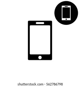 telephone icon  - white vector icon