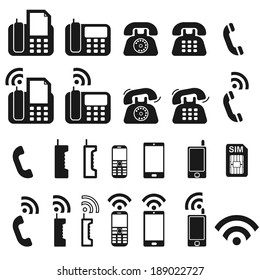 Telephone icons