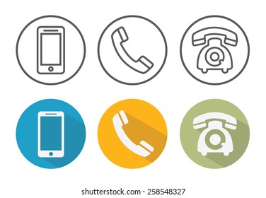 Telephone icons