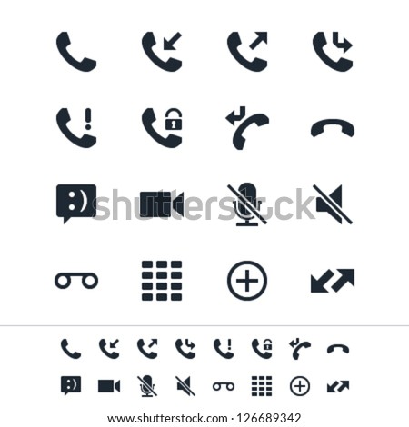 Telephone icons