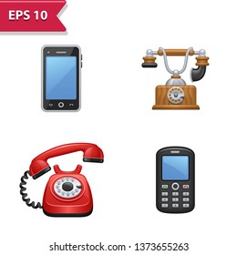 Rotary Phone Line Icon High Res Stock Images Shutterstock