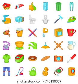 Telephone icons set. Cartoon style of 36 telephone vector icons for web isolated on white background