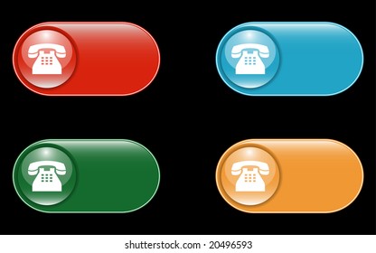 Telephone Icons with Space for Text