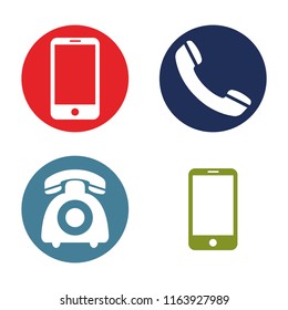 telephone icons , vector illustration 