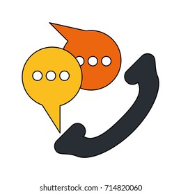 telephone instant message conversation icon image 