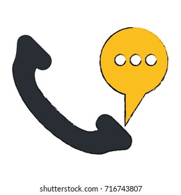 telephone instant message conversation icon image