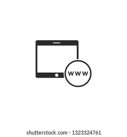 telephone internet vector icon