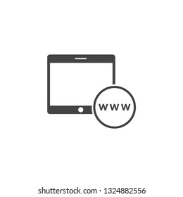telephone internet vector icon