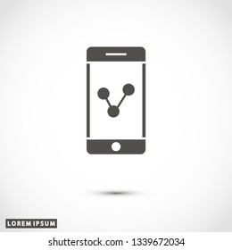 telephone internet vector icon
