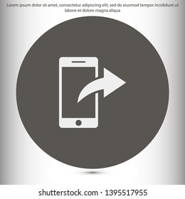 telephone internet vector icon , Lorem ipsum flat design