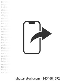 telephone internet vector icon , Lorem ipsum flat design