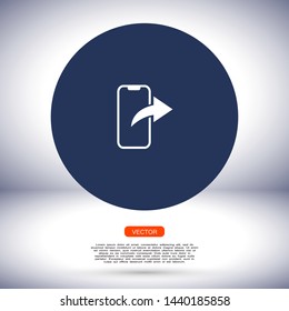 telephone internet vector icon , Lorem ipsum flat design