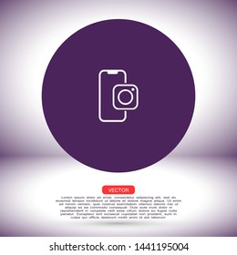 telephone internet vector icon , Lorem ipsum flat design