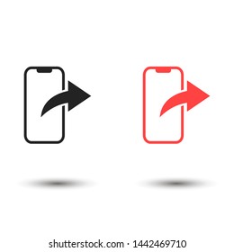 telephone internet vector icon , Lorem ipsum flat design