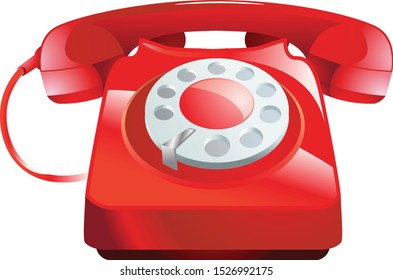 telephone isolated on white background. illustration vector