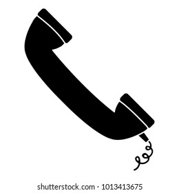 Telephone isolated symbol